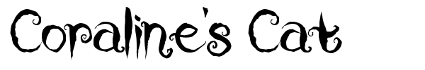 Coraline's Cat font