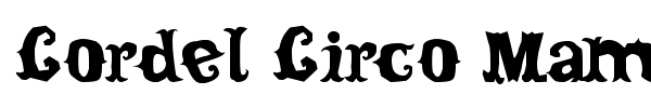 Cordel Circo Mambembe font