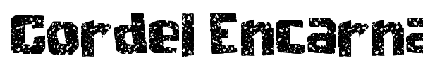 Cordel Encarnado font