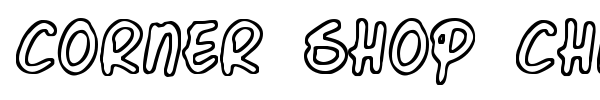 Corner Shop Chic font preview