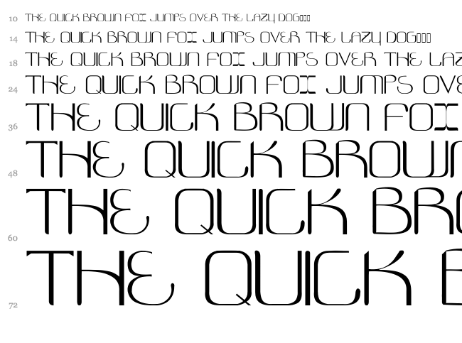 Cosmonautica font waterfall