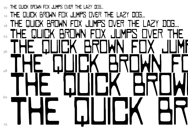 Cowabunga font waterfall