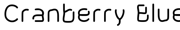 Cranberry Blues font