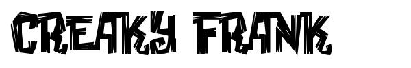 Creaky Frank font