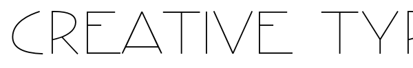 Creative Type font