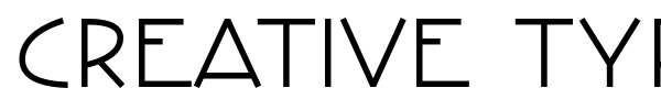 Creative Type font preview