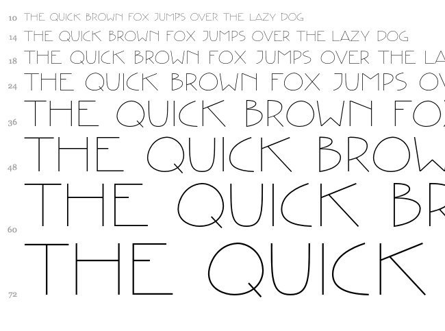Creative Type font waterfall