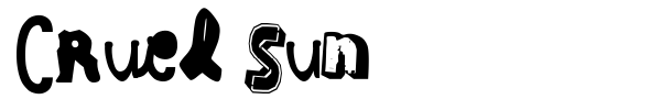 Cruel Sun font
