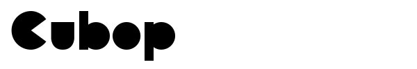 Cubop font