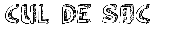Cul De Sac font