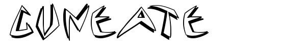Cuneate font