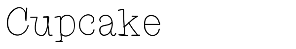 Cupcake font