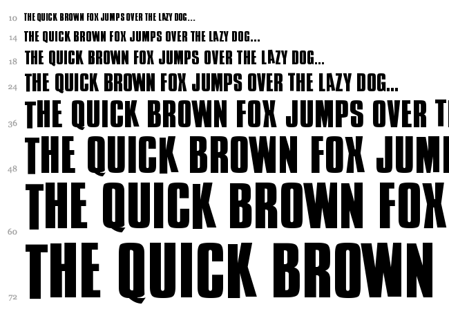 Cure - Wild Moog Swing font waterfall