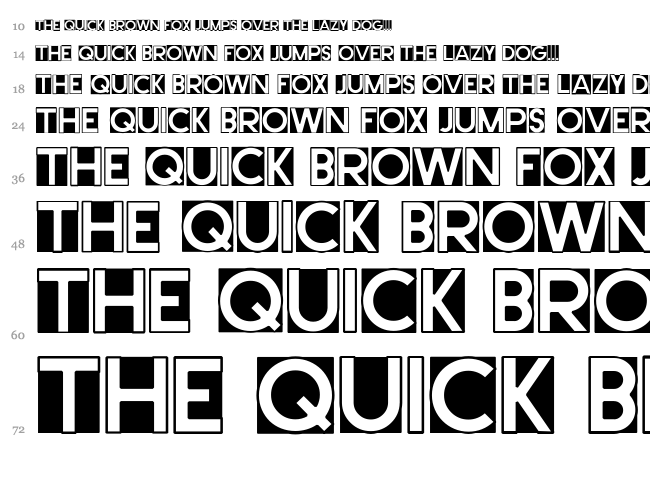 Cut Me Out font waterfall