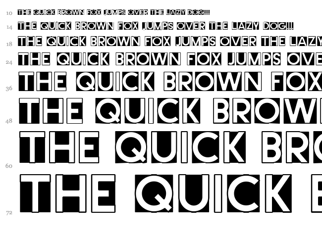 Cut Me Out font waterfall