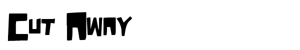 Cut Away font