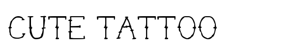 Cute Tattoo font
