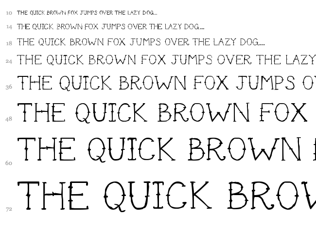 Cute Tattoo font waterfall