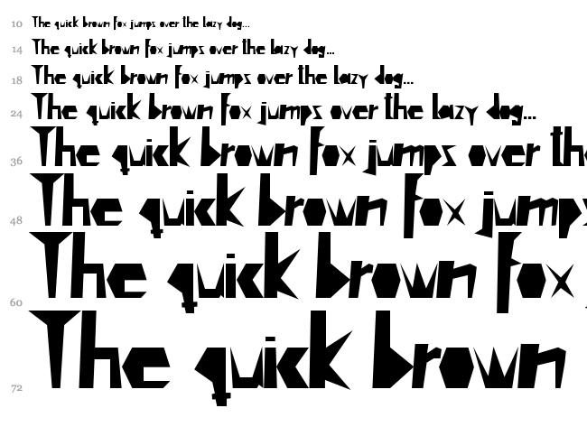 Cutout font waterfall