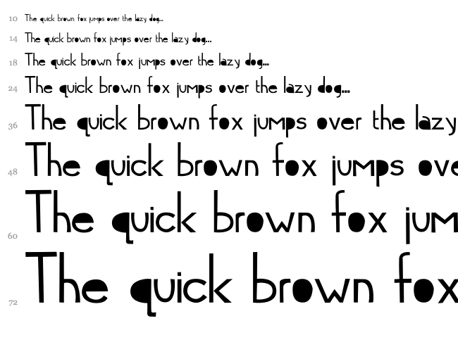 Cymo font waterfall