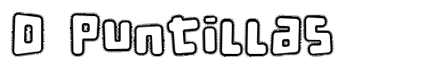 D Puntillas font preview