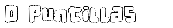 D Puntillas font preview