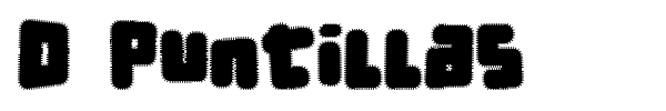 D Puntillas font preview