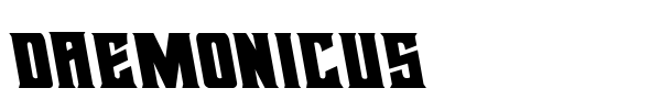 Daemonicus font