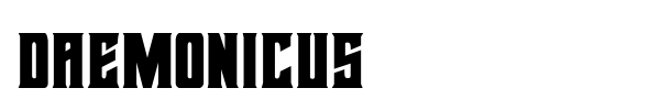 Daemonicus font preview