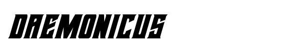 Daemonicus font preview