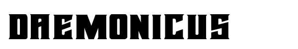 Daemonicus font preview