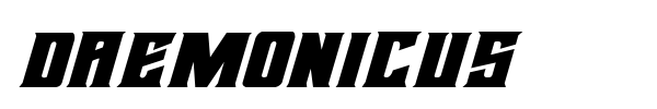 Daemonicus font preview