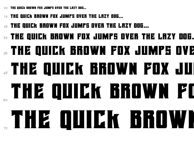 Daemonicus font waterfall