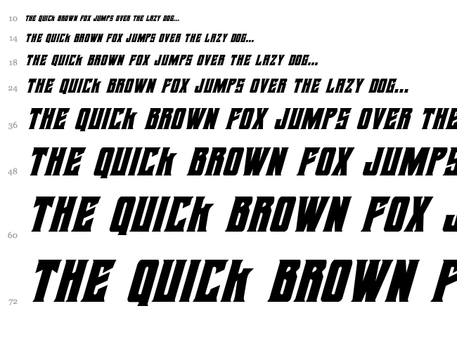 Daemonicus font waterfall