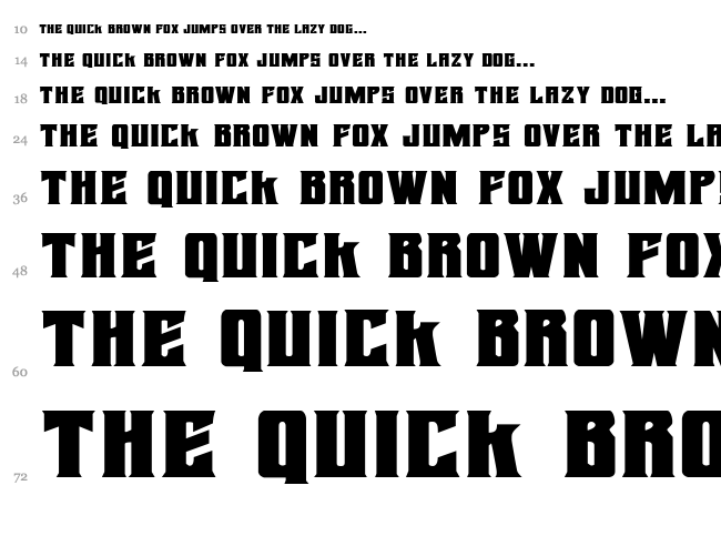 Daemonicus font waterfall