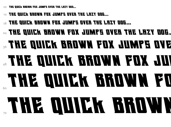 Daemonicus font waterfall
