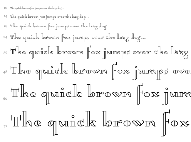 Dagerotypos font waterfall
