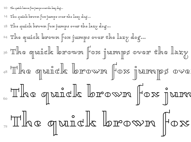 Dagerotypos font waterfall