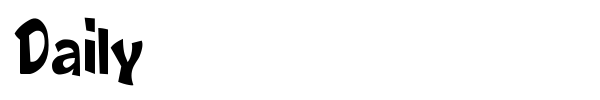 Daily font