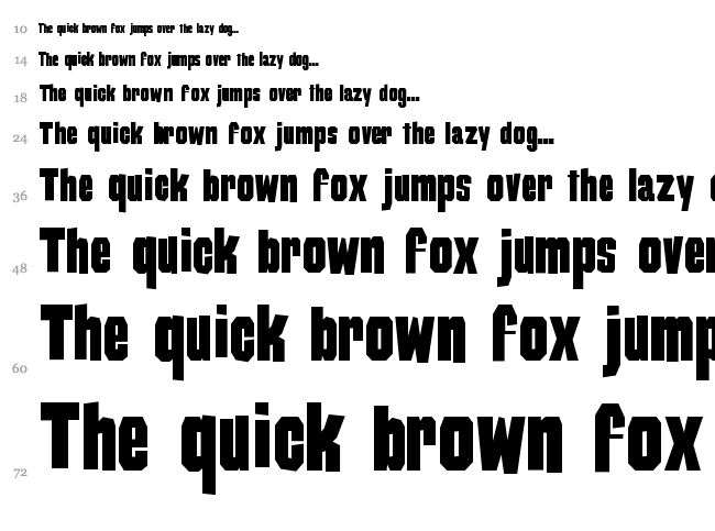 Damaged Goods font waterfall
