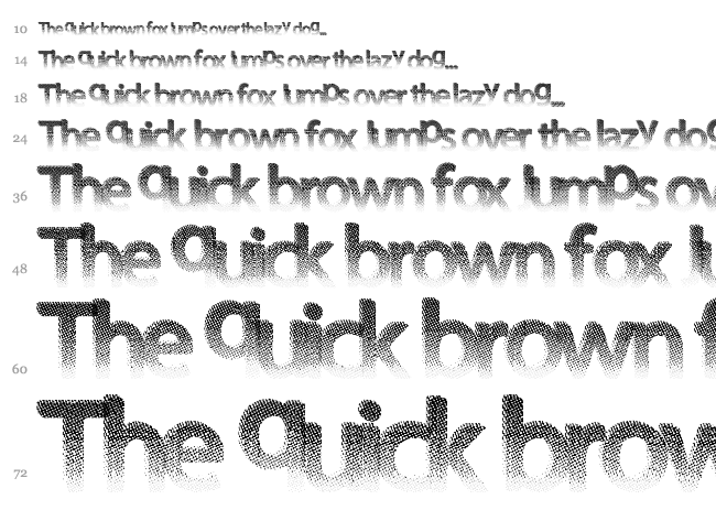 DarthFader font waterfall