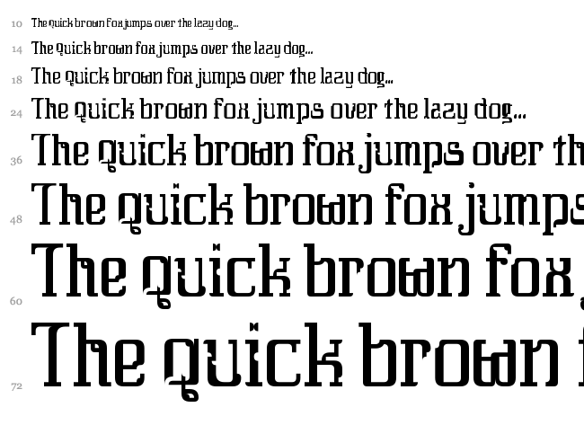 Daybreaker font waterfall