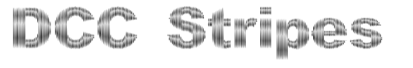 DCC Stripes font