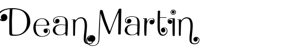 Dean Martin font