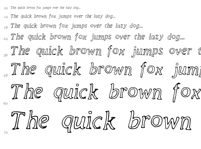 Dear Studio Audience font waterfall