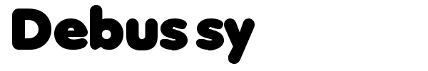 Debussy font