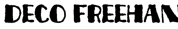 Deco Freehand font