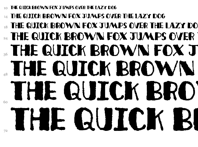 Deco Freehand font waterfall