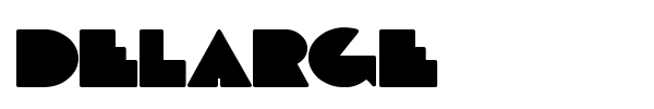DeLarge font preview