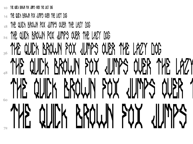 Delarocca font waterfall